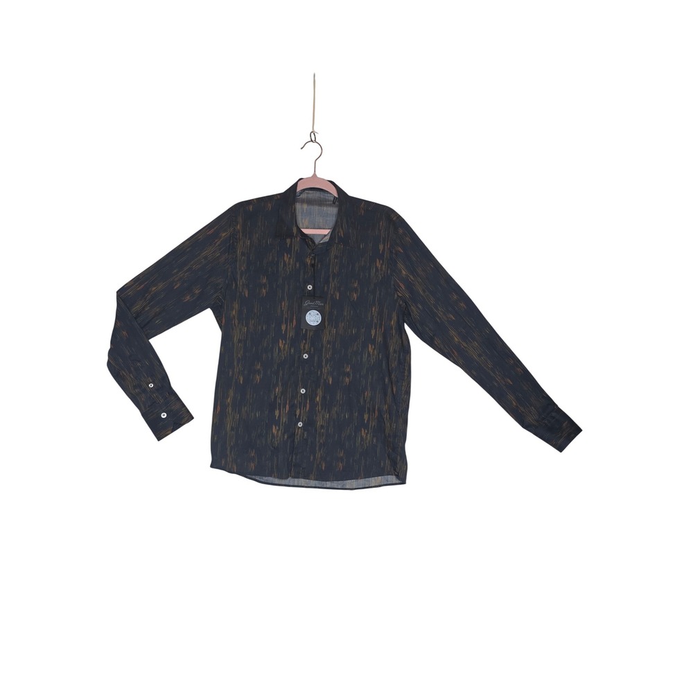 Good Man Brand NWT M'S M Abstract Ikat Print Long Sleeve Button Down 
Shirt Lux